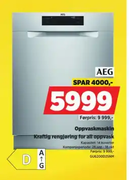 POWER AEG oppvaskmaskin tilbud