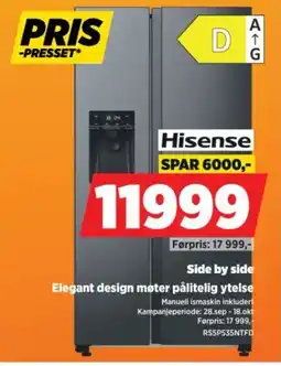 POWER Hisense Side by side tilbud
