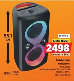 POWER Feel Partyhøyttaler tilbud