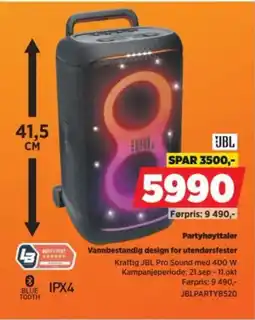 POWER Jbl partyhøytaler tilbud