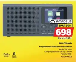 POWER Amadeus DAB+/FM radio tilbud