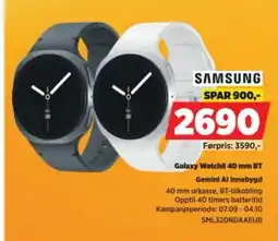POWER Samsung Galaxy Watch8 40 mm BT tilbud