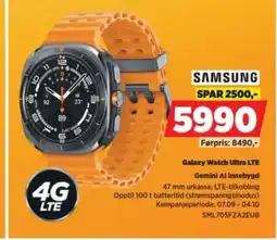 POWER Samsung Galaxy Watch Ultra LTE tilbud
