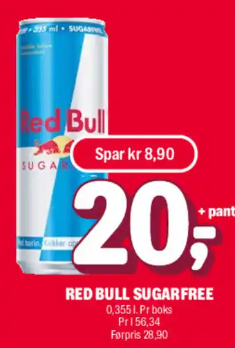 Coop Extra Red Bull Sugarfree tilbud