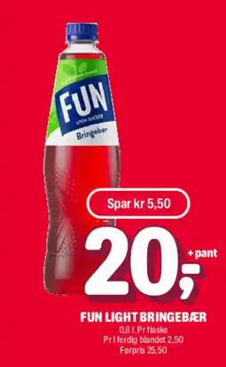 Coop Extra Fun Light Bringebær tilbud