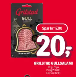 Coop Extra Grilstad gullsalami tilbud