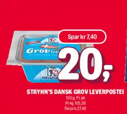 Coop Extra Stryhn's dansk grov leverpostei tilbud