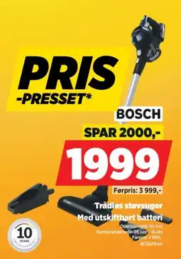 POWER Bosch Trådløs støvsuger tilbud