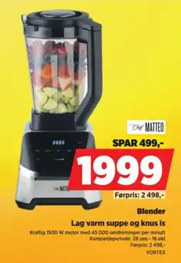 POWER Chef Matteo Blender tilbud