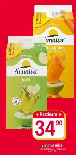 Coop Extra Sunniva juice tilbud
