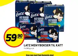Bunnpris Latz menybokser til katt tilbud