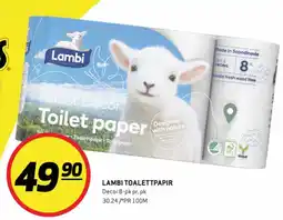 Bunnpris Lambi toalettpapir tilbud