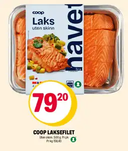 Coop Extra Coop laksefilet tilbud