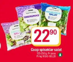 Coop Extra Coop spisekler salat tilbud