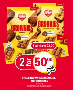 Coop Extra Freia Brownies/Brookies/Muffin Cakes tilbud