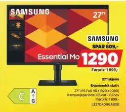 POWER Samsung Essential Monitor 27" tilbud