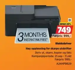 POWER Hp Blekkskriver tilbud