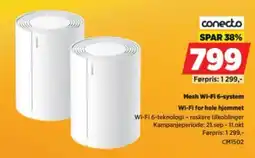 POWER Conecto Mesh Wi-Fi 6-system tilbud