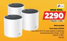 POWER Tp-link deco Dual-band Wi-fi 6 mesh-system tilbud
