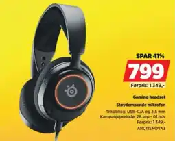 POWER Steelseries gaming headset tilbud