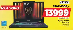 POWER msi Cyborg 15 B13W tilbud