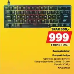 POWER ApeX9MINI Gamingtastatur tilbud