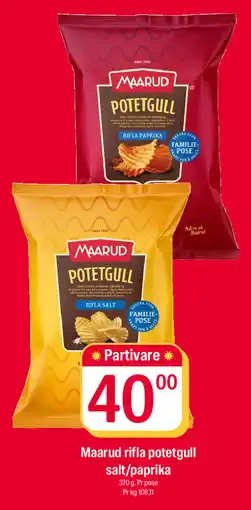 Coop Extra Maarud rifla potetgull salt/paprika tilbud
