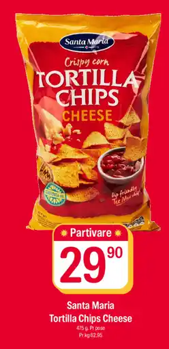 Coop Extra Santa Maria Tortilla Chips Cheese tilbud