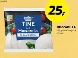 Bunnpris Tine Mozzarella tilbud