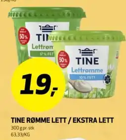 Bunnpris Tine rømme lett / ekstra lett tilbud