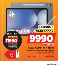 POWER Samsung Galaxy Tab S10+ Wi-Fi 256 GB tilbud