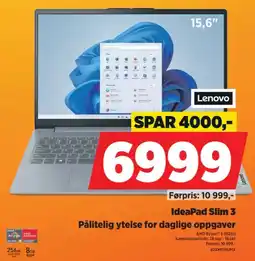POWER Lenovo IdeaPad Slim 3 tilbud