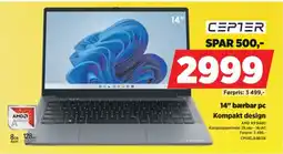 POWER Cepter 14" bærbar pc tilbud