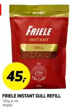 Bunnpris Friele instant gull refill tilbud