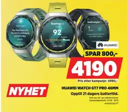 POWER Huawei Watch GT7 Pro 46mm tilbud