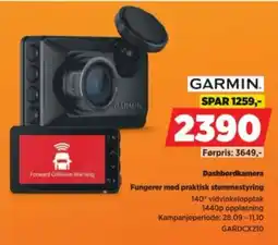 POWER Garmin dashbordkamera tilbud