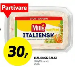 Bunnpris Mills italiensk salat tilbud
