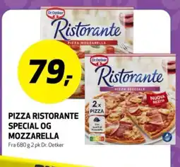 Bunnpris Dr.Oetker pizza ristorante special og mozzarella tilbud