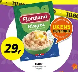 Bunnpris Fjordland Risgrøt tilbud