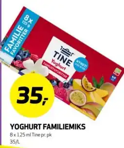 Bunnpris Tine Yoghurt Familiefavoritter tilbud