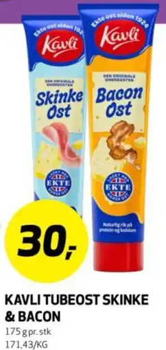 Bunnpris Kavli tubeost skinke & bacon tilbud