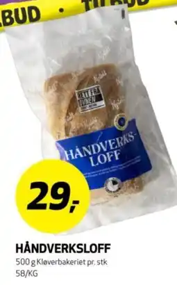 Bunnpris Håndverksloff tilbud
