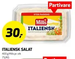 Bunnpris Mills italiensk salat tilbud