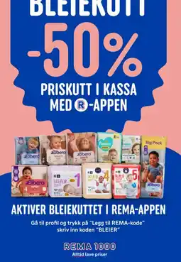 Rema 1000 Libero bleiekutt tilbud