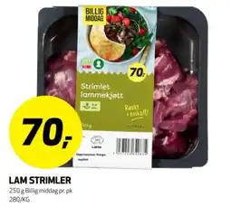 Bunnpris Lam strimler tilbud