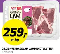 Bunnpris Gilde hverdagslam lammekoteletter tilbud