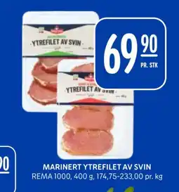 Rema 1000 Marinert ytrefilet av svin tilbud