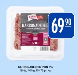 Rema 1000 Gilde karbonadeig svin 6% tilbud