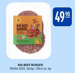 Rema 1000 Big Beef Burger tilbud