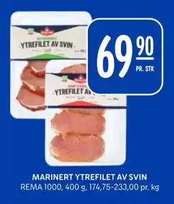 Rema 1000 Marinert ytrefilet av svin tilbud